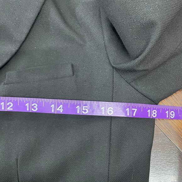 Gap The Academy Blazer Women's Size 4 Black Stretch Schoolboy Preppy Academia - Picture 6 of 7